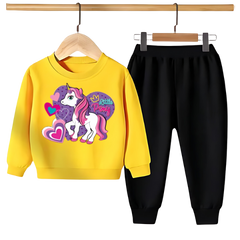 UNICORN PRINTED SWEATSHIRT SET