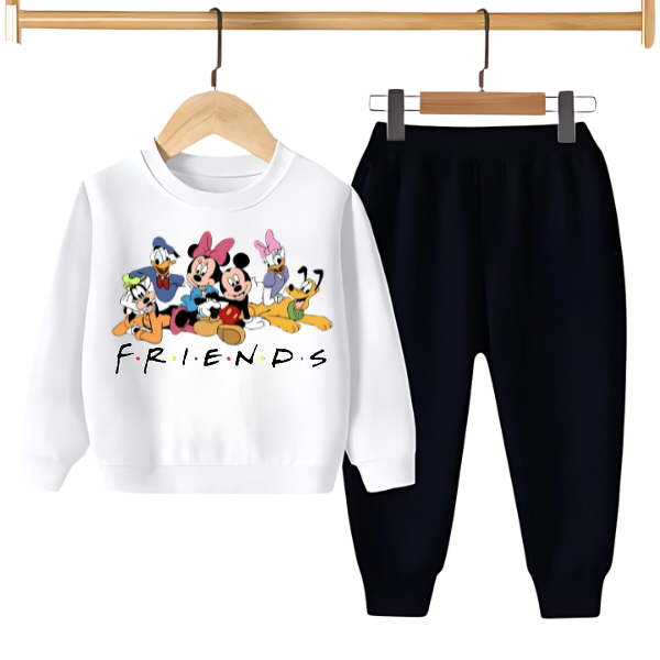 DISNEY FRIENDS PRINTED SWEATSHIRT SET