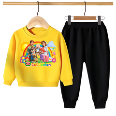 COCOMELON PRINTED SWEATSHIRT SET