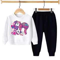 UNICORN PRINTED SWEATSHIRT SET