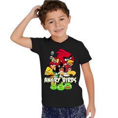 Angry Birds Printed T Shirt For Kids