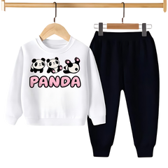 PANDA PRINTED SWEATSHIRT SET