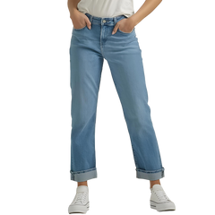 STRAIGHT STRETCHABLE JEANS FOR WOMEN-LIGHT BLUE