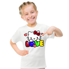 Kitty Love T Shirt For Kids