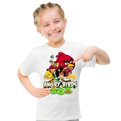 Angry Birds Printed T Shirt For Kids