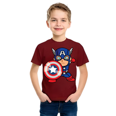 Captain America T Shirt For Kids