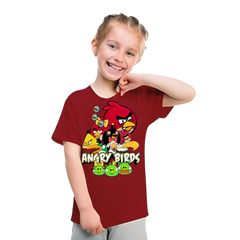 Angry Birds Printed T Shirt For Kids