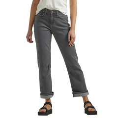 STRAIGHT STRETCHABLE GREY JEANS FOR WOMEN