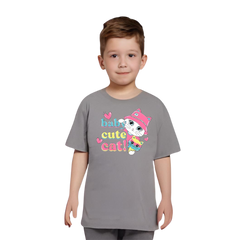 Baby Cat Printed T Shirt For Kids