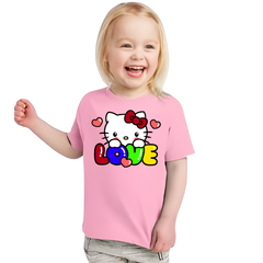 Kitty Love T Shirt For Kids