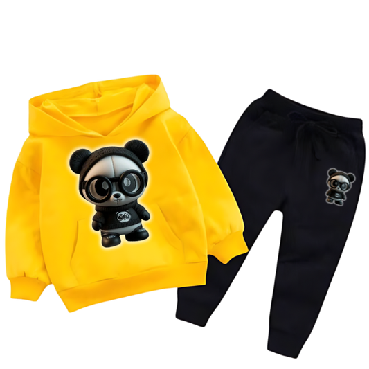 CUTE PANDA KIDS HOODIE SET