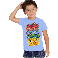 LOVE,PEACE,JOY KIDS T SHIRT