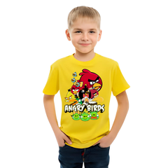 Angry Birds Printed T Shirt For Kids