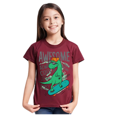 AWESOME DINO T Shirt for Kids