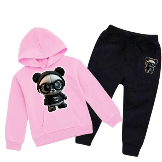 CUTE PANDA KIDS HOODIE SET