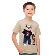 TEDDY BEAR SKATEBOARD KIDS T SHIRT