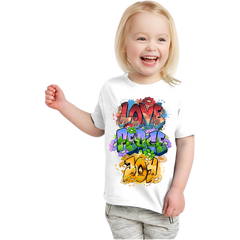 LOVE,PEACE,JOY KIDS T SHIRT