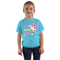 Baby Cat Printed T Shirt For Kids