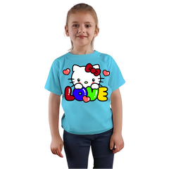 Kitty Love T Shirt For Kids