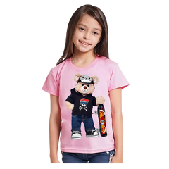 TEDDY BEAR SKATEBOARD KIDS T SHIRT