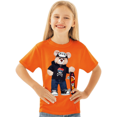 TEDDY BEAR SKATEBOARD KIDS T SHIRT