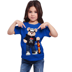 TEDDY BEAR SKATEBOARD KIDS T SHIRT