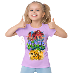 LOVE,PEACE,JOY KIDS T SHIRT