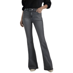 BELL BOTTOM STRETCHABLE JEANS FOR WOMEN- GREY