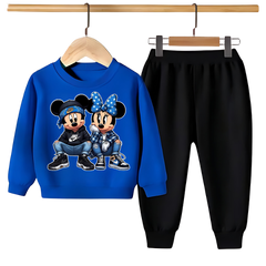 MICKEY & MINNIE PRINTED SWEATSHIRT SET