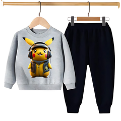 PIKACHU PRINTED SWEATSHIRT SET