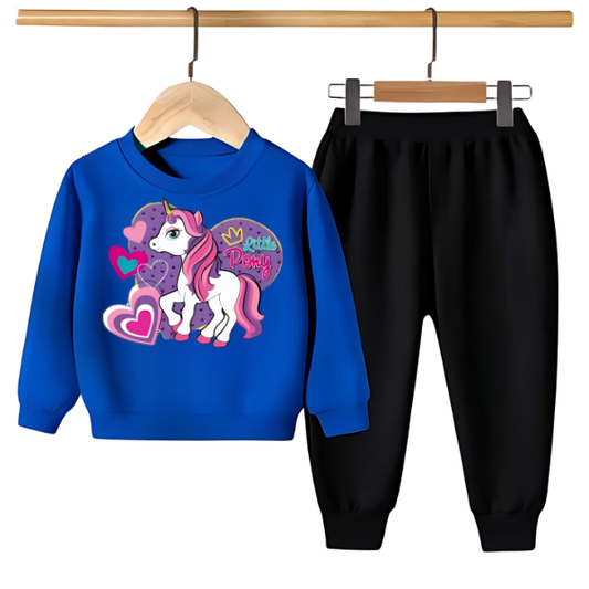 UNICORN PRINTED SWEATSHIRT SET