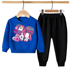 UNICORN PRINTED SWEATSHIRT SET