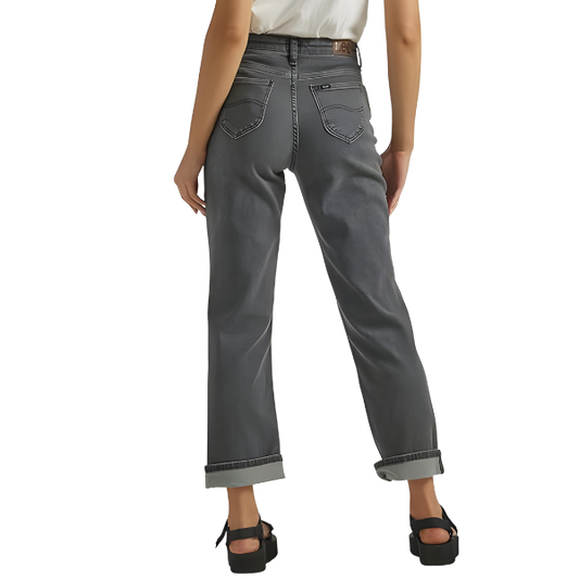 STRAIGHT STRETCHABLE GREY JEANS FOR WOMEN