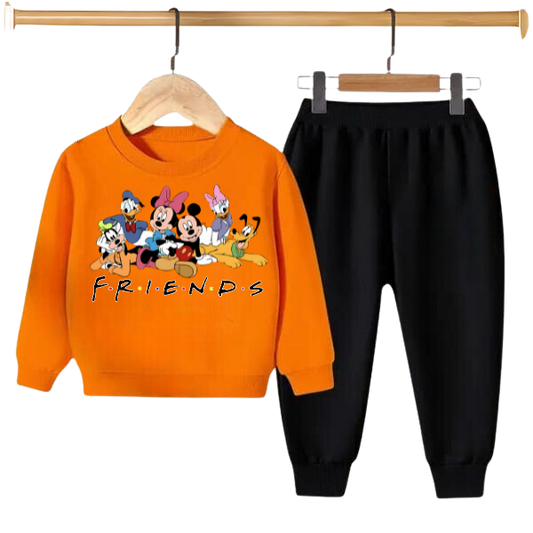 DISNEY FRIENDS PRINTED SWEATSHIRT SET