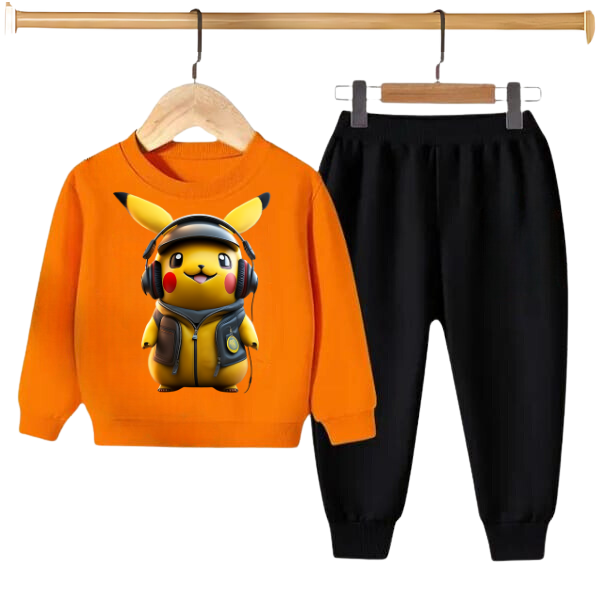 PIKACHU PRINTED SWEATSHIRT SET