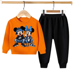 MICKEY & MINNIE PRINTED SWEATSHIRT SET