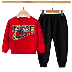 NIKE MARIO PRINTED SWEATSHIRT SET