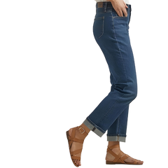 STRAIGHT STRETCHABLE JEANS FOR WOMEN- BLUE