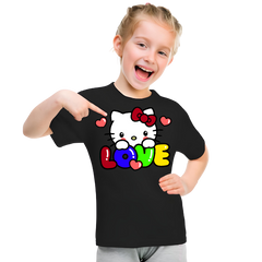 Kitty Love T Shirt For Kids