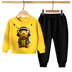 PIKACHU PRINTED SWEATSHIRT SET