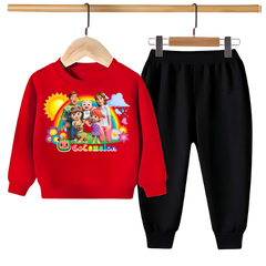 COCOMELON PRINTED SWEATSHIRT SET