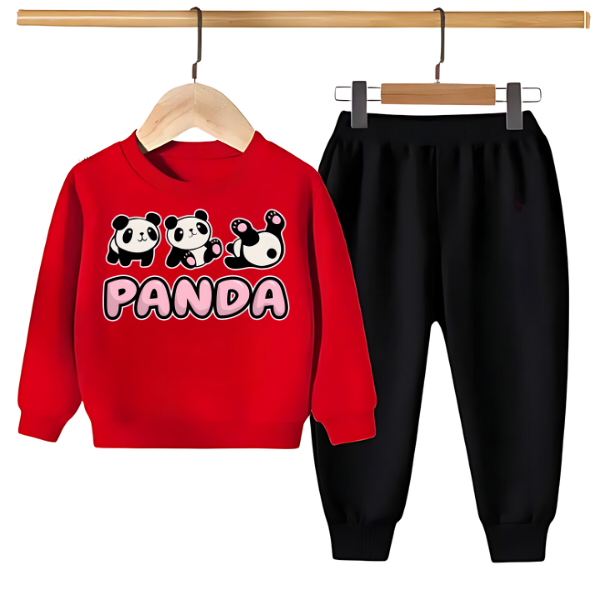 PANDA PRINTED SWEATSHIRT SET