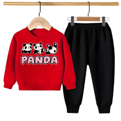 PANDA PRINTED SWEATSHIRT SET