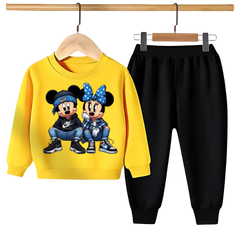 MICKEY & MINNIE PRINTED SWEATSHIRT SET