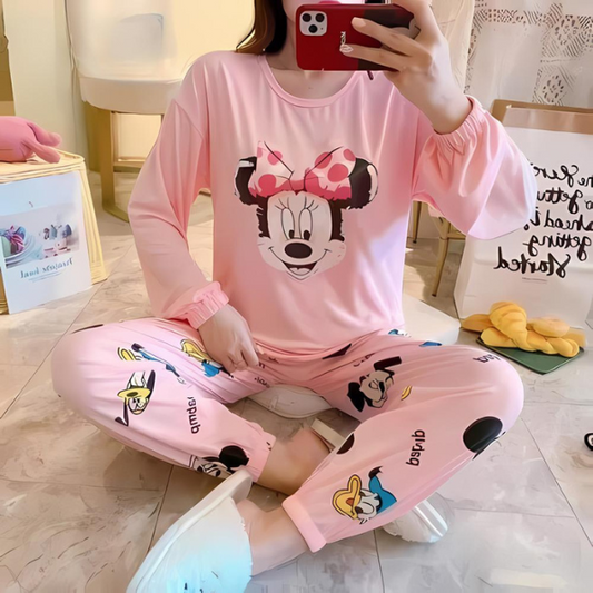 Mickey Mouse  Print PJ Set