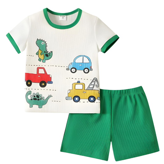 Vehicles Short Sleeve Kids Wear