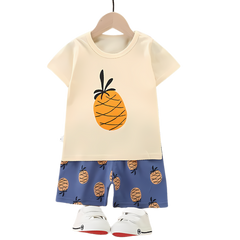 PINEAPPLE SHORT SLEEVE SET KIDS WEAR