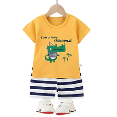 LOVELY CROCODILE SHORT SLEEVE SET KIDS WEAR