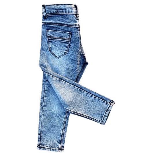 Kids Slim Fit Blue Denim Jeans