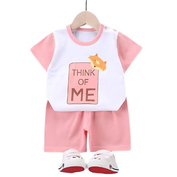 THINK OF ME SHORT SLEEVE SET KIDS WEAR